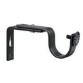 thumbnail image 2 of Curtain Rod Brackets for Adjustable, 1 Pack Premium Rod Bracket for Walls, Curtain Rod Holder, Drapery Rod Holders Hardware Window Curtain Rod Support Hanger for 1 Inch Rod (Black-1Pack), 2 of 8