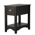 thumbnail image 1 of Gymax Table de Chevet Contemporaine Compacte avec Tiroir Espresso, 1 of 10