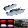thumbnail image 2 of Car Clear Rear Bumper Reflector Lamp LED Tail Brake Light for Juke Quest Sentra FX35 265605C000, 2 of 5