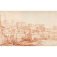 thumbnail image 3 of François Lemoyne 14x11 Black Modern Framed Museum Art Print Titled - View of Rome (1724), 3 of 5