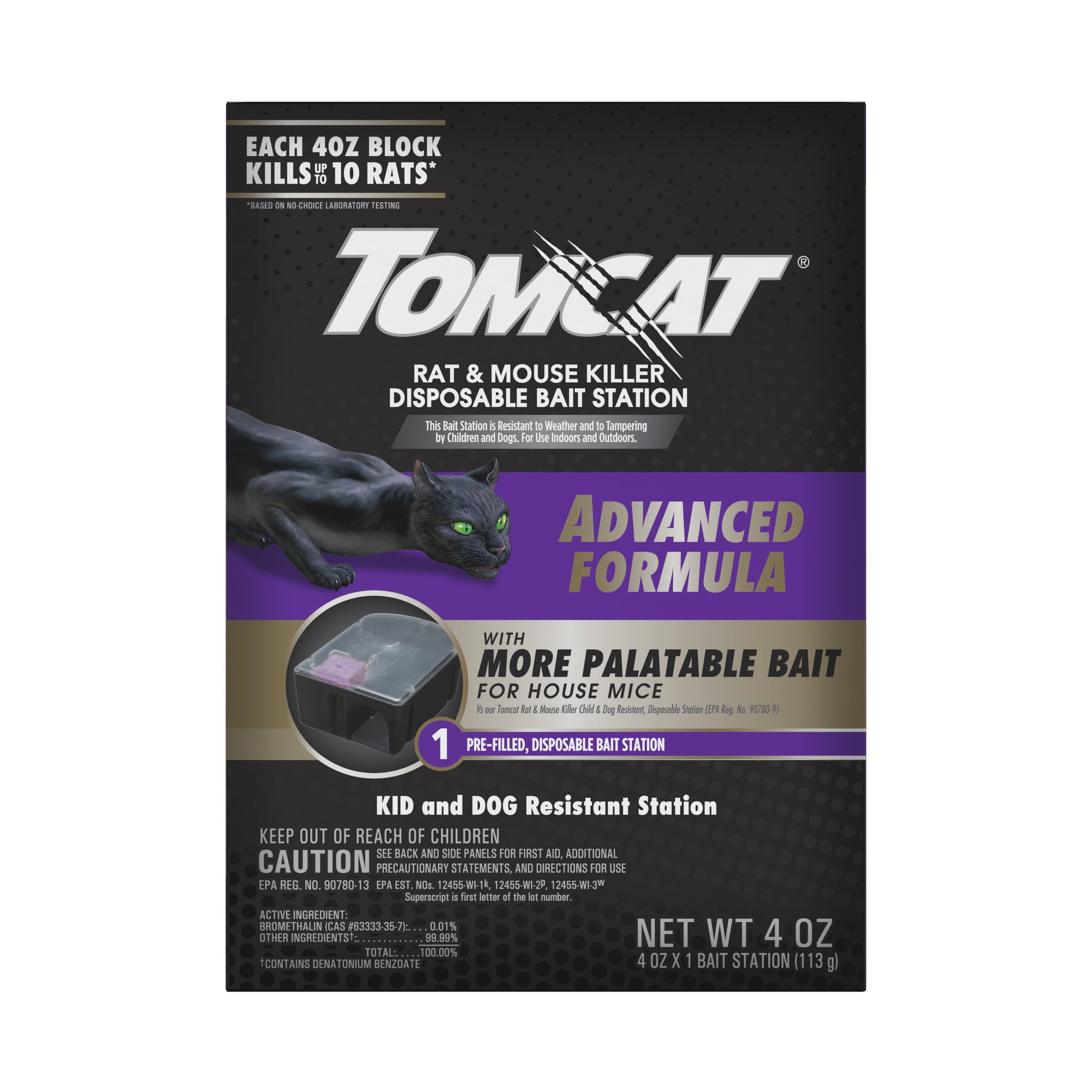 Tomcat Rat and Mouse Killer Disposable Bait Station - Advanced Formula
