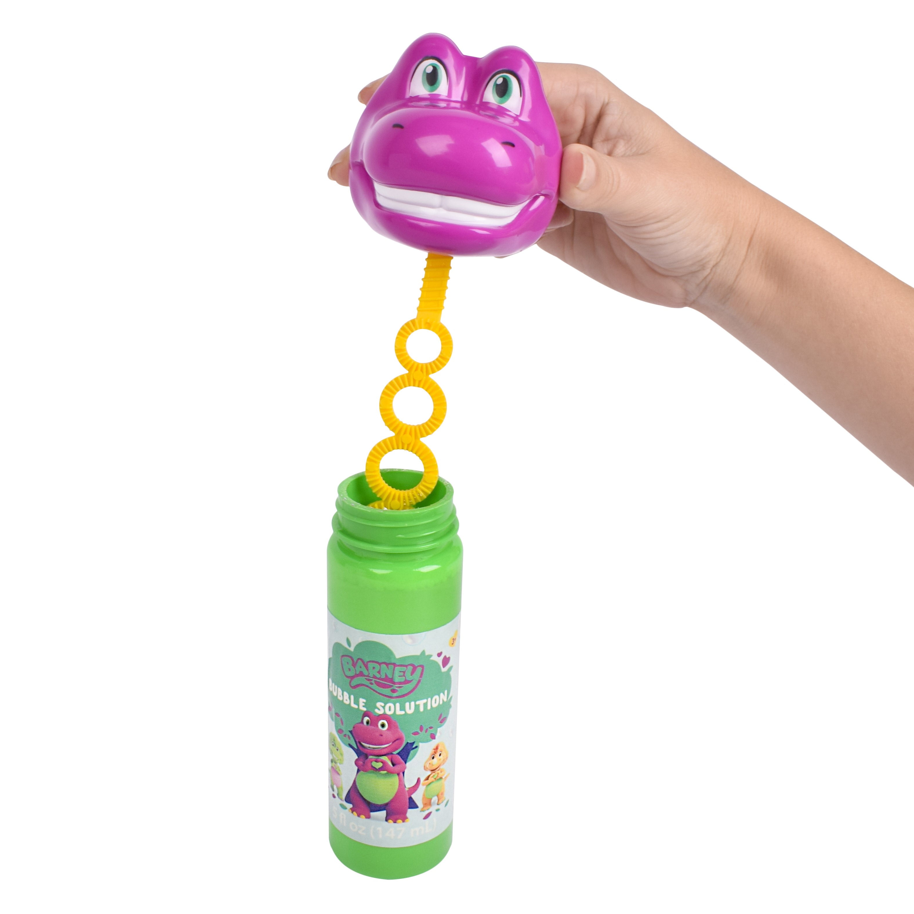 Barney Bubble Solution Bottle, Children Ages 3+