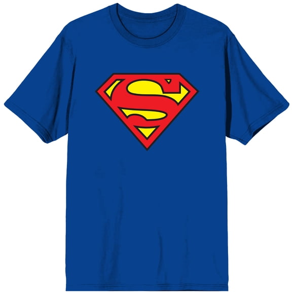 DC Comics Superman Logo Glow Ink Blue T-Shirt