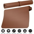 thumbnail image 3 of SHILIU-Leather Desk Mat,Desk Pad,Desktop mat,Waterproof Desk Mat for Desktop, Desk Mat for Keyboard and Mouse,Leather Mouse Pad Protector for Office and Home,30"x 14"(M-Brown), 3 of 4