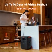 Jackery HomePower 3600 Plus 3580Wh Solar Generator Combo with Two 200W Solar Panels
