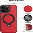thumbnail image 4 of Designed for  14 Pro Max Leather Case [Compatible with Mag-Safe] with Stand  Shockproof Back Slim Protective Phone Case for Men Women  6.7”, 4 of 6