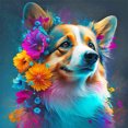 thumbnail image 1 of (A4510) Lleno Diamantes Lindo Corgi Animal Serie Diamante Resina 30*30CM, 1 of 9