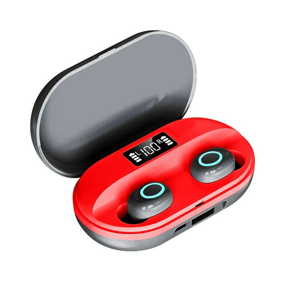 1 dollar items only Wireless Earbuds, Bluetooth Headphones 6.0, Ear Buds with Touch Screen, ANC ENC Noise Cancelling, 40H Bass Stereo Sound Over-Ear Earphones for iOS, Android, Sports, Workout