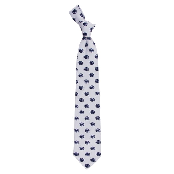 Men's White Penn State Nittany Lions Echo Woven Silk Tie