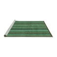 thumbnail image 2 of Ahgly Company Machine Washable Indoor Square Abstract Turquoise Blue Modern Area Rugs, 5' Square, 2 of 4