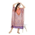 thumbnail image 3 of Women's Plus Size Kaftan Dresses Boho Long Maxi Dress Ladies Casual Hippie Kimono Sleeve Loose Caftan Online, 3 of 8