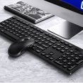 thumbnail image 5 of Juego De Teclado Y Mouse De Oficina De Negocios De Transmisión Inalámbrica Teclado De 104 Teclas Con Mouse Teclado Mecánico Impermeable De Ahorro De Energía Oficina En Casa V3Max Noticed EL013532-02, 5 of 5