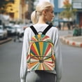 thumbnail image 7 of FORMRS Mini Backpack Purse for Women Travel Daypack Casual Shoulder Bag, Colorful Cat, 7 of 7