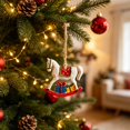 thumbnail image 2 of AZXY Christmas Tree Ornaments Hanging Decorations, Assorted Xmas Hanging Pendants for Winter Holiday Scene Decor, Indoor Home Party Mantel Window Festive Christmas Decor Supplies, 2 of 7
