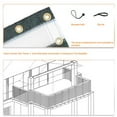 thumbnail image 3 of 3' x 231' Dark Green With White Stripes Residential Commercial Privacy Deck Fence Screen 160 GSM Weather Resistant Outdoor Protection Fencing Net for Balcony Verandah Porch Patio Pool Backyard Rails, 3 of 5