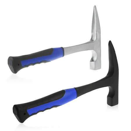 

【Ready Stock】 Rock Pick With Flat Tip Shock Reduction Grip Geological Stratigraphic Hammer