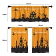 thumbnail image 4 of LALILO Kitchen Curtains and Valances Set of 3 36" Halloween Window Treatment Tiers for Window Decor, 4 of 5