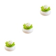 thumbnail image 2 of Cateissary 2020 soporte de flor de loto caja de palillos de caja de almacenamiento de bastoncillos de algodón rosa/verde Type3 NO3 Cateissary CBP010563, 2 of 6