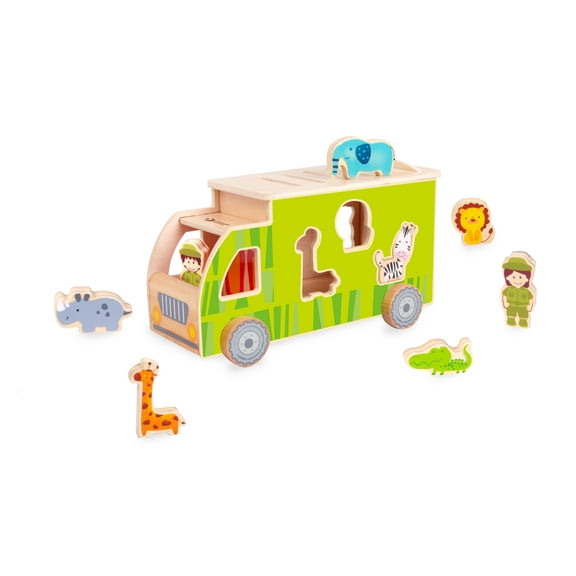 Classic World Wooden Animal Sorting Truck