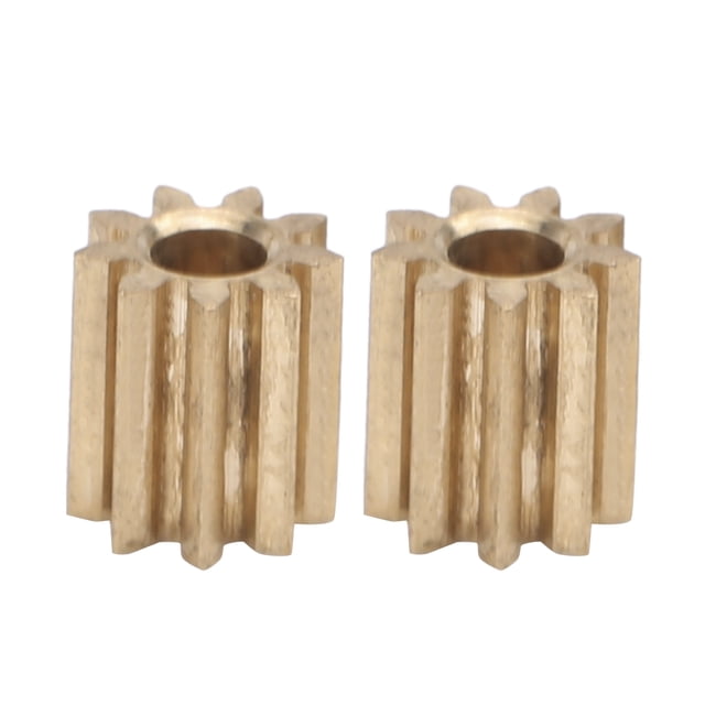 YLSHRF 2pcs Motor Pinion Gear Brass Replacement For Duplo Intelli Lok Module 0.4 9 Teeth,Engine Gear,Cogwheel Pinions