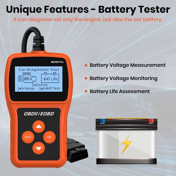 OBD2 Automotive Scanner OBD Code Reader Car Diagnostic Tool Check Engine Fault