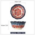 thumbnail image 3 of SIELUNO Ceramic Cereal Bowls Set Of 2, Miso Soup Bowls, 5 Inch Porcelain Bowl, Microwave Safe Bowls-safflower, 3 of 6