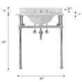 thumbnail image 2 of Water Creation 30 In. W. Single Wash Stand and P-Trap in Chrome Finish, 2 of 7