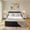 Gray, variant on Ovios Full Bed with Mattress, Modern Plush Corduroy Cloud Bed, All-in-One Bedroom Furniture Set, No Assembly Required, Gray