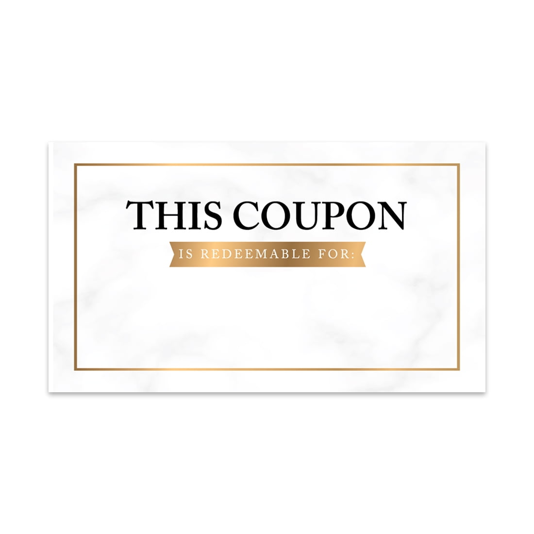 Koyal Wholesale Gold Watercolor Marble Blank Coupon Is Redeemable For Voucher Cards, Loyalty
