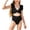 style-16 Black, variant on Gubotare Kids Bathing Suits Girls Kid Girl One Piece Print Ruffle Swimsuit Beachwear Bathing Suit Size 11-12 (Black,11-12 Years)
