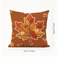 thumbnail image 4 of Fall Pillow Covers Halloween Fall Decorations Coffee Sofa Couch Pillow Covers Square Summer Pillow Covers 18x18 for Farmhouse Thanksgiving Pillowcase Decorative Throw Pillow Covers Cushion Cases, 4 of 7