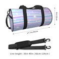thumbnail image 2 of Pofeuu Striped Gradient Print Travel Duffel Bag,Sports Tote Gym Bag,Shoulder Weekender Overnight Bag for Women Gym Bag, 2 of 6