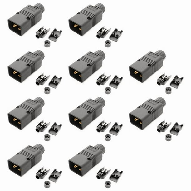 10X Ups Potencia Iec Macho C20 Cable de Potencia de Enchufe Enchufe Reconocible 16A / 250V ÚTil