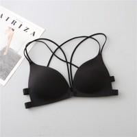 freestylehome Push Up Bra No Wire women bra Women Front Clasped Type  Breathable Bra with Shoulder Straps Women lingerie