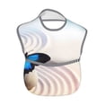 thumbnail image 2 of Susaid Butterfly In Blossoms Zen Print Bibs for Babies Toddlers Adjustable Waterproof Free Soft Durable Bibs for eating with Large Pocket Food Catcher, 2 of 8