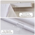 thumbnail image 6 of JERFIT White Cordless Roman Shade 29x64 Inch, Polyester Fabric Blackout Window Blind, Thermal Insulated Room Darkening Shade with Foamback, Easy Lift Retractable Mechanism for Bedroom, 6 of 10
