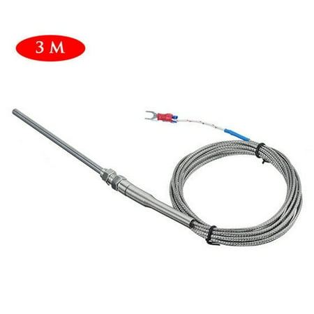 

RANMEI Heat-resistant K Type Stainless Steel Thermocouple Sensor 5mm Probe Meter