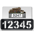 thumbnail image 5 of CURBZEE Custom Address Number Stencil for Outside, 4 inch Numbers Peel and Stick Thick Vinyl Sticker for Spray Painting (2 PCS, 18"L x 6"W), 5 of 6