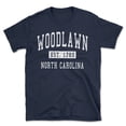 thumbnail image 1 of Woodlawn North Carolina Classic Established Men's Cotton T-Shirt, 1 of 1