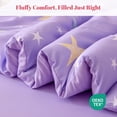 thumbnail image 2 of Sonive Twin Kids Comforter Set, 5 Pieces Super Soft and Fluffy Princess Bedding Set, Pink Star, 2 of 7