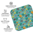 thumbnail image 3 of Vsdgher Trucks And Excavators Print Leather Coasters for Drinks, Durable Drink Coasters 4 Set for Tabletop Protection, Luxurious Home Décor and Housewarming Gift-Square, 3 of 6