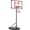 Red, variant on Toremore 33" Portable Basketball Hoop Outdoor Adjustable, 4.82-8.53FT, Kid Basketball Hoop Goal System with Shatterproof PC Backboard for Kids Youth and Adults
