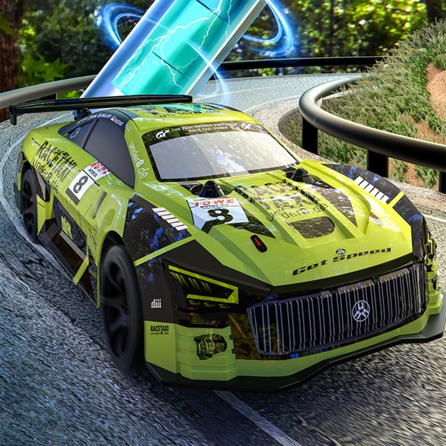 Mini coche RC, coche todoterreno de juguete, luz LED 2,4G, tiempo de trabajo de 15 minutos para niños y niñas