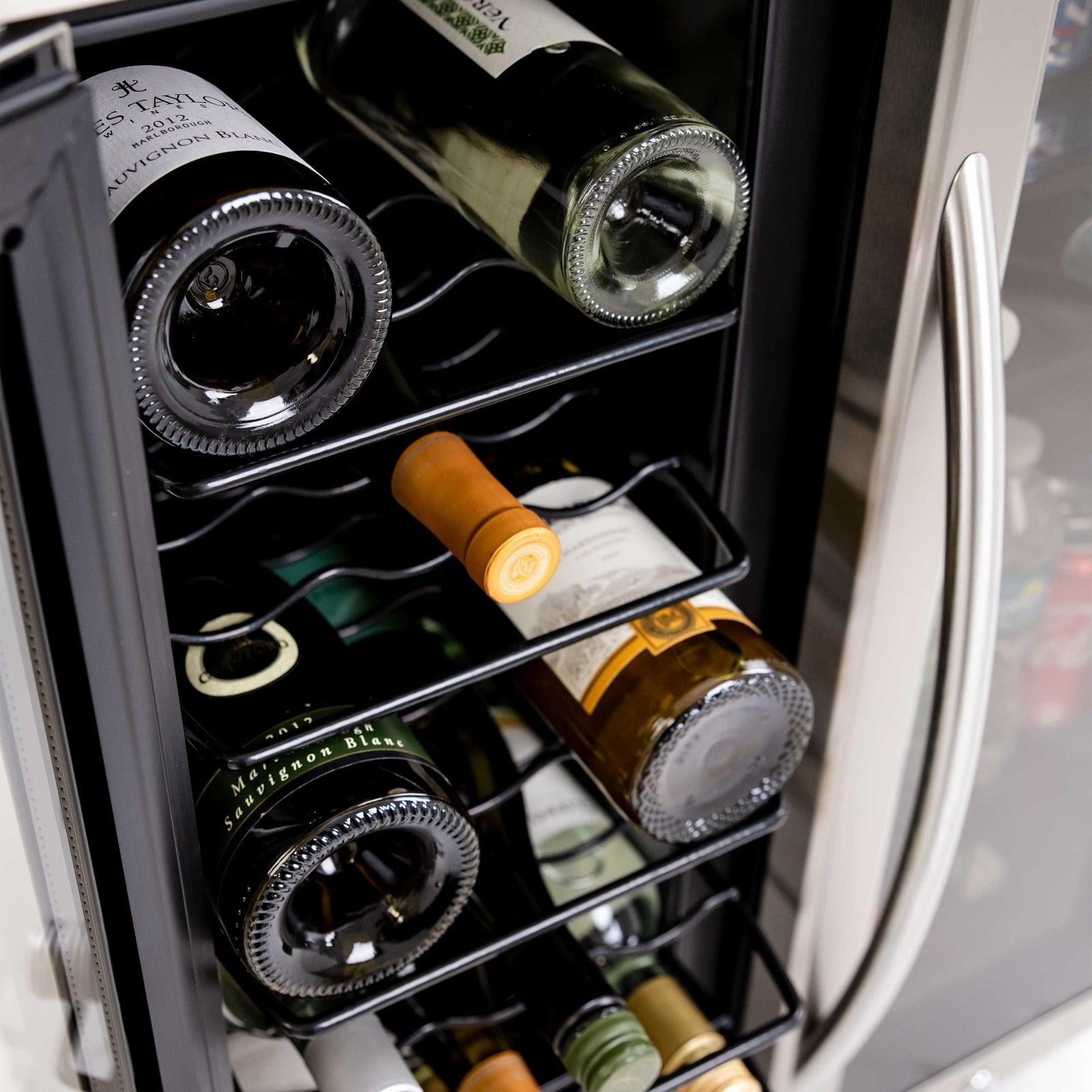 Avanti WBV19DZ 19 Bottle Beverage Cooler with Glass Door, Stainless Steel