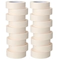 thumbnail image 1 of Cinta adhesiva Fainne, 18 rollos, 3,6 cm x 50 m, color beige y blanco, 1 of 7