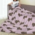 thumbnail image 6 of Salouo Dachshund Dog Puppy Print Bed Blankets,Flannel Blanket Comfortable Air Conditioning Blanket Lightweight Blanket for Sofa Bed Travel & Couch -50"x40", 6 of 8