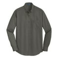 thumbnail image 5 of Mens SuperPro Twill Versatile Cotton/Polyester Shirt Sterling Grey Medium, 5 of 6