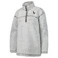 thumbnail image 2 of Women's G-III 4Her by Carl Banks Gray Houston Texans Sherpa Quarter-Zip Jacket, 2 of 3
