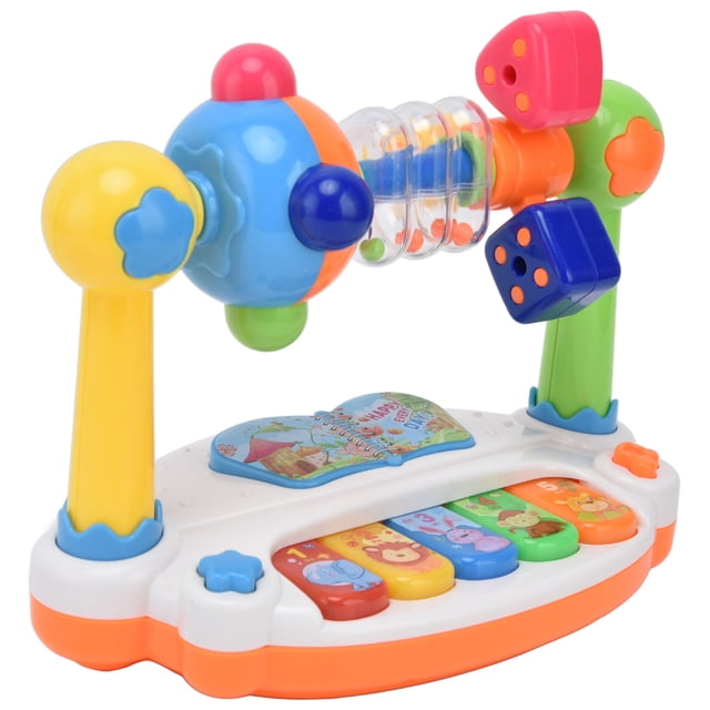 Jouets d'Instruments de Musique pour Bébé, Tambours Piano à Patte Musicale Jouets pour Bébé Polyvalents Résistants à l'Usure pour Cadeaux pour Outils Éducatifs