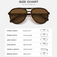 thumbnail image 4 of Fozono Classic Retro Aviator Sunglasses for Men and Women, UV Protection, 4 of 5